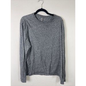J Crew Shirt Mens T Shirt Long Sleeve Gray  Broken In Knit Goods Size XL